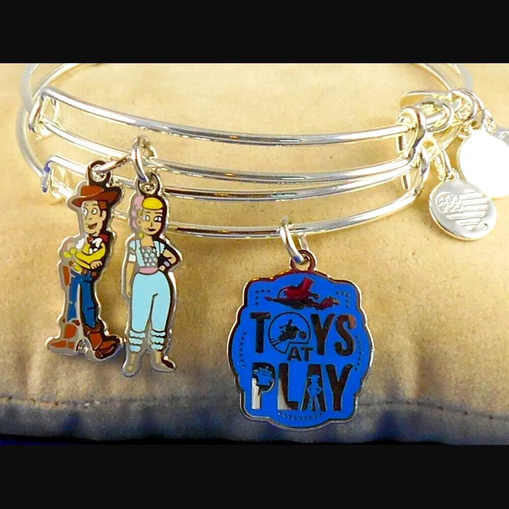 NEW Disney Parks Collection Silver ALEX AND ANI' Set of two TOY STORY